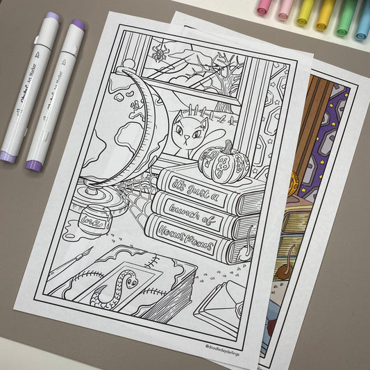 Cat And Mouse Colouring Page