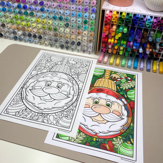 Christmas Eve Colouring Page